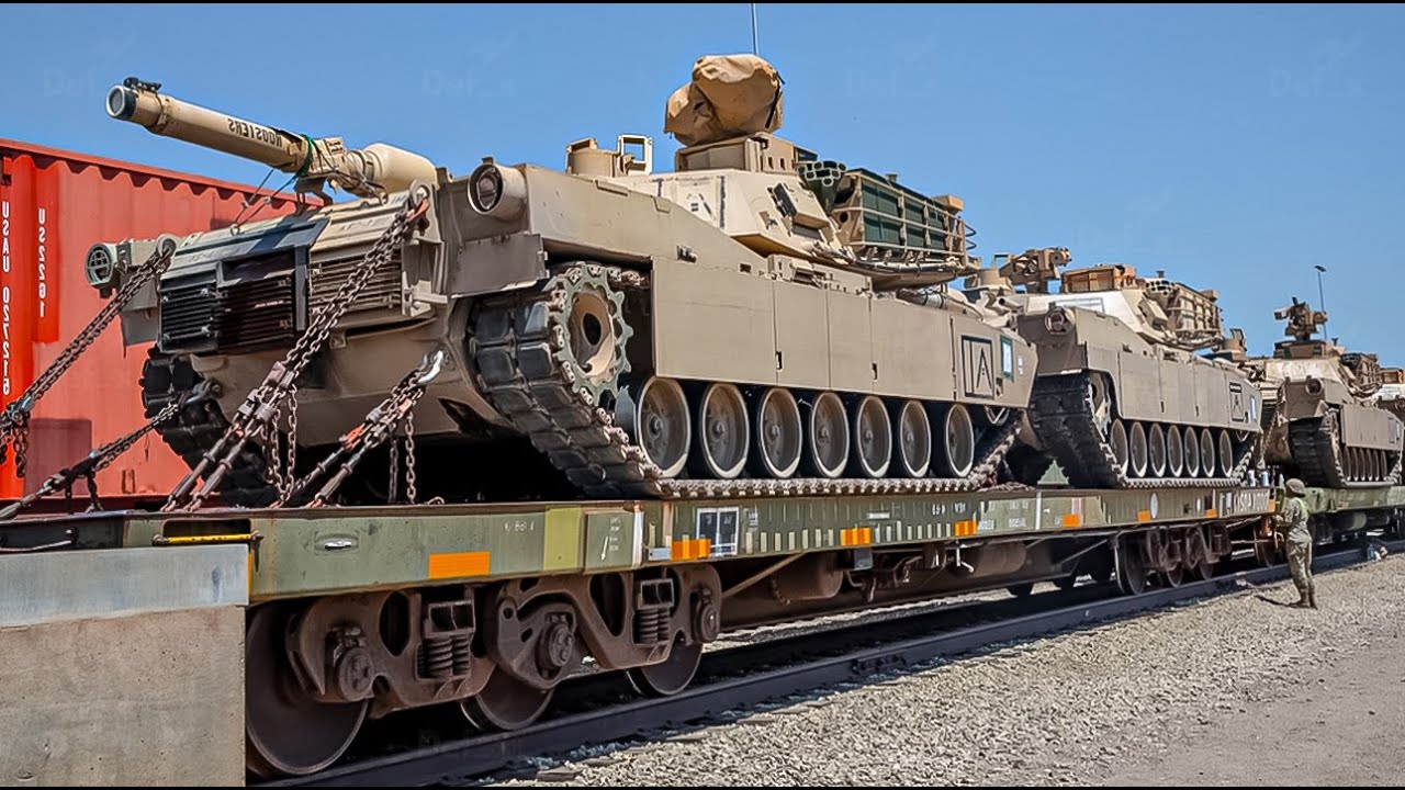 U.S. Army &bull; Soldiers Transport Thousands of Heavy Military Vehicles by Rail