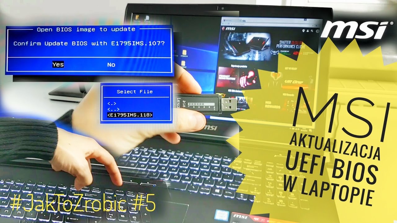MSI GE72 6QC - Aktualizacja BIOS (update) - #JakToZrobic #5 | ForumWiedzy