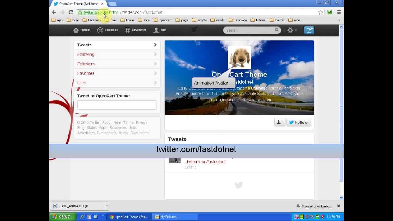 Twitter Avatar Animation-Upload Animation to Twitter Profile [2013]