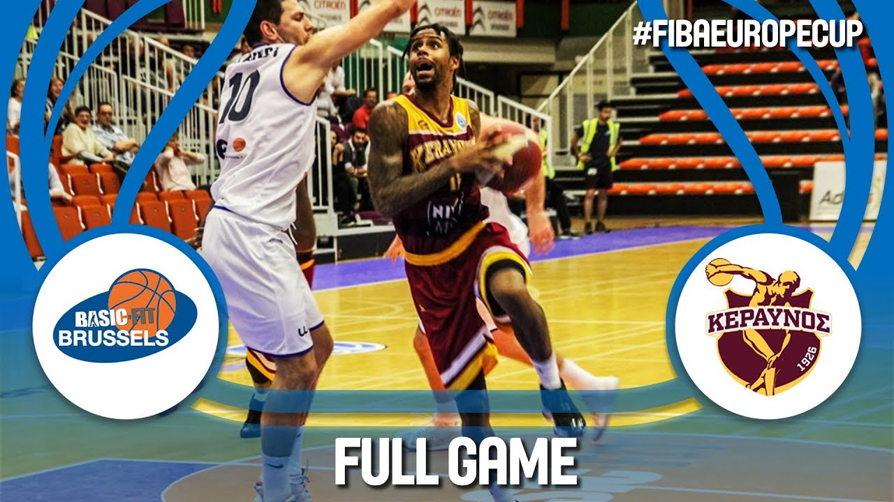 Basic-Fit Brussels (BEL) v Keravnos (CYP) - Full Game - FIBA Europe Cup 2017-18