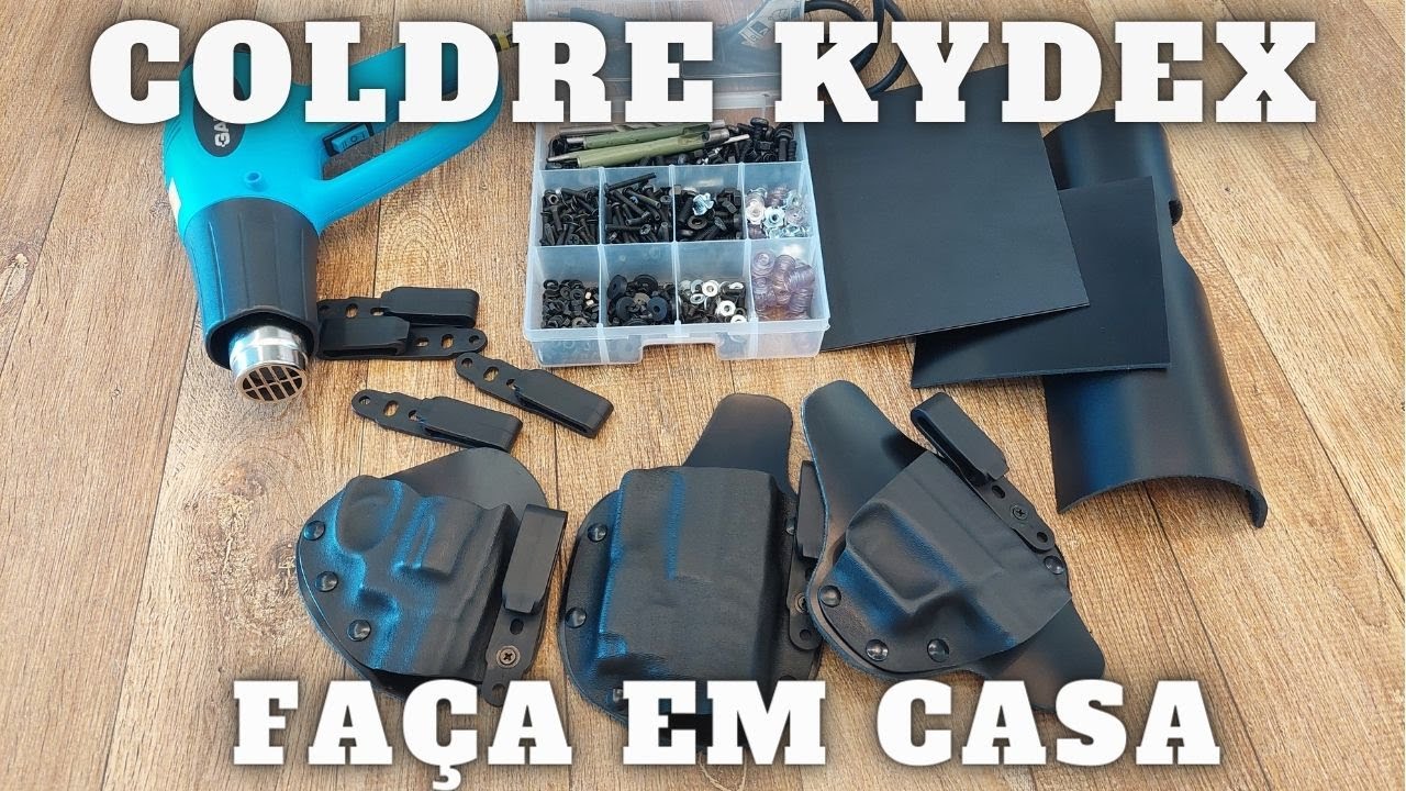 Como fazer um coldre de KYDEX em casa! Faça você mesmo! #autohandmade