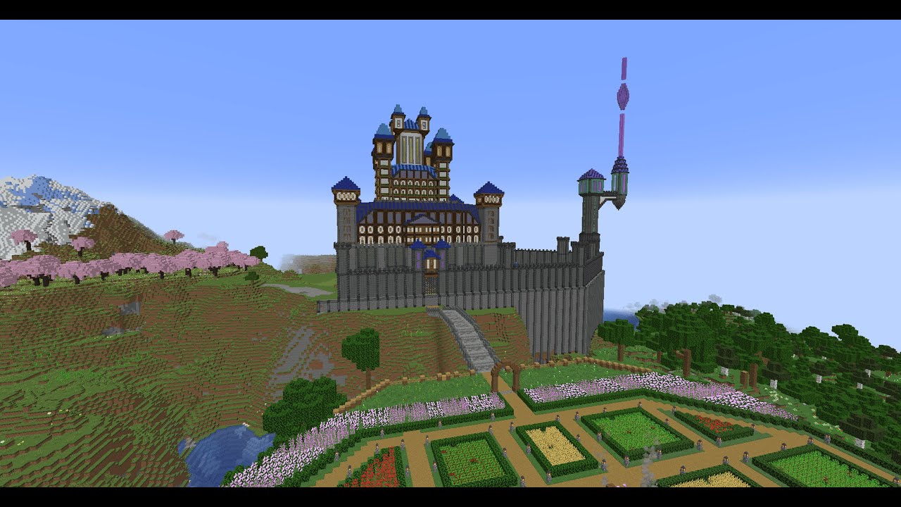 Building a Huge Medieval Fantasy Castle in Survival Mode! (Survival Minecraft Let's Play S03E07)