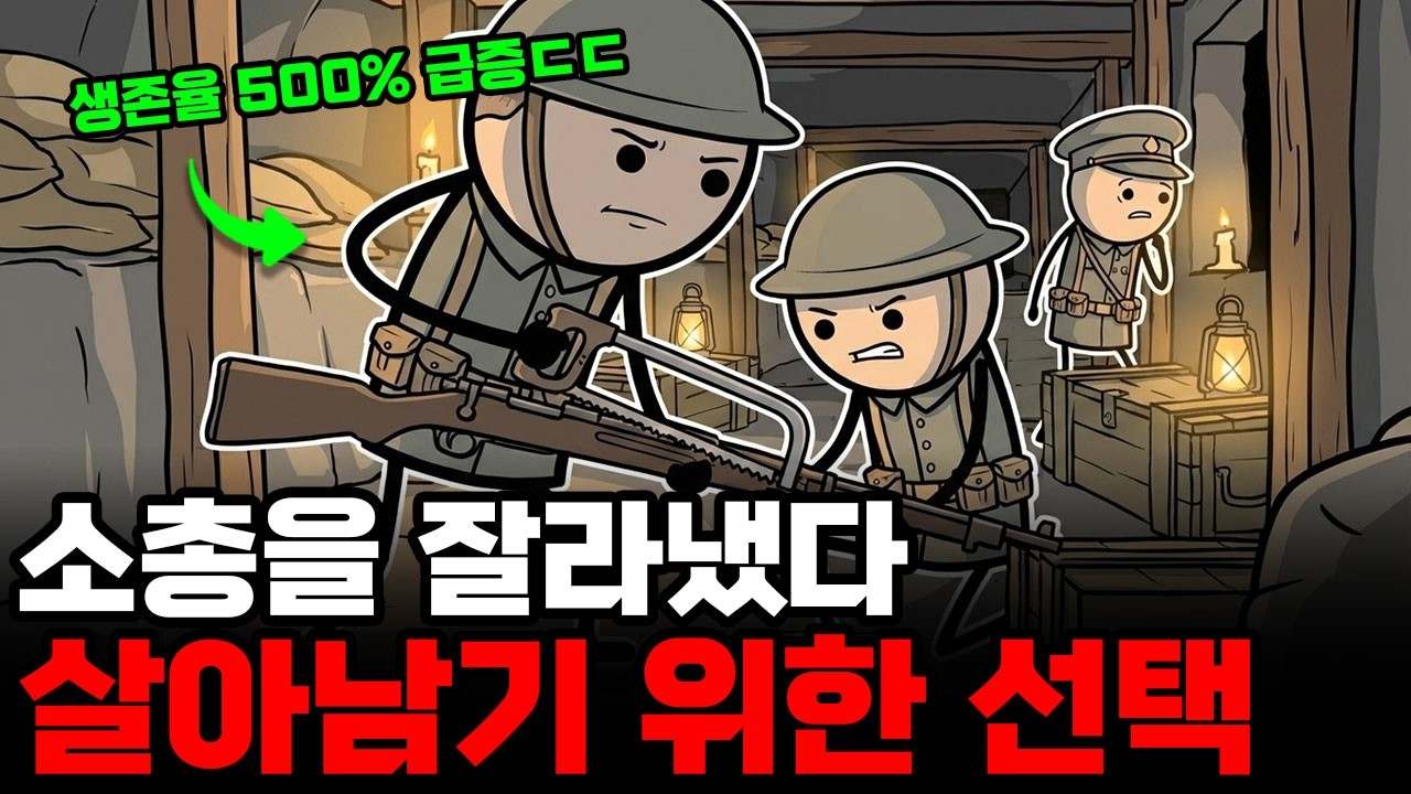 참호 속에서 탄생한 기괴한 단축 무기들