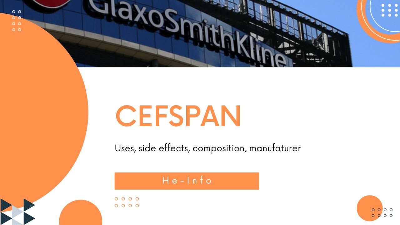 #Cefspan: Use, side effects and mechanisms of action | Cefixime