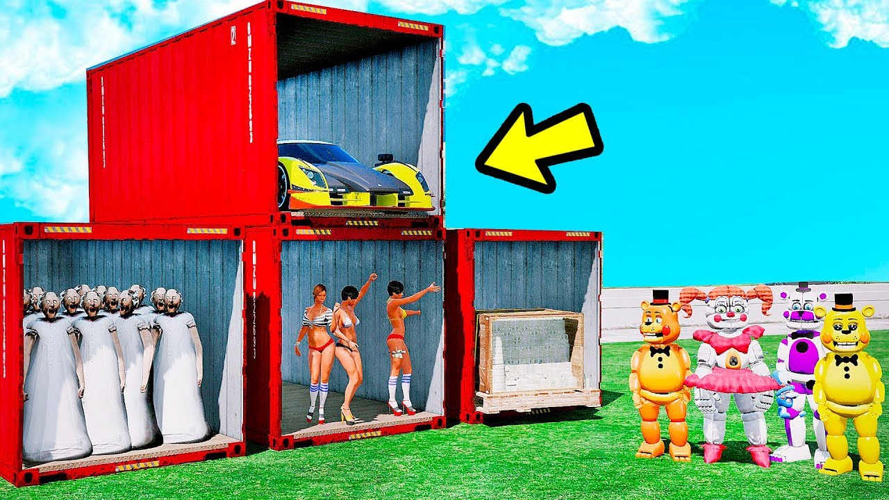 NÃO ESCOLHA O CONTEINER ERRADO DOS ANIMATRONICS? | | GTA V Five Nights at Freddy's