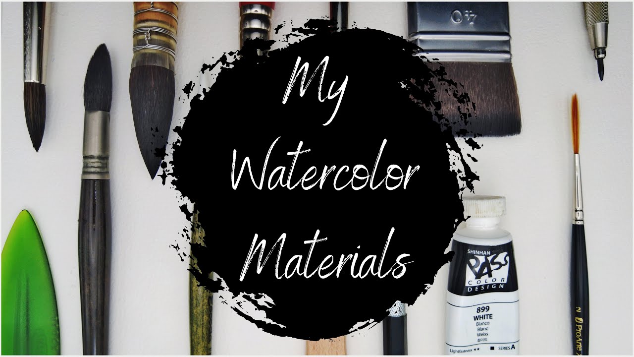 My Watercolor Materials - Holbein - Escoda - Raphael