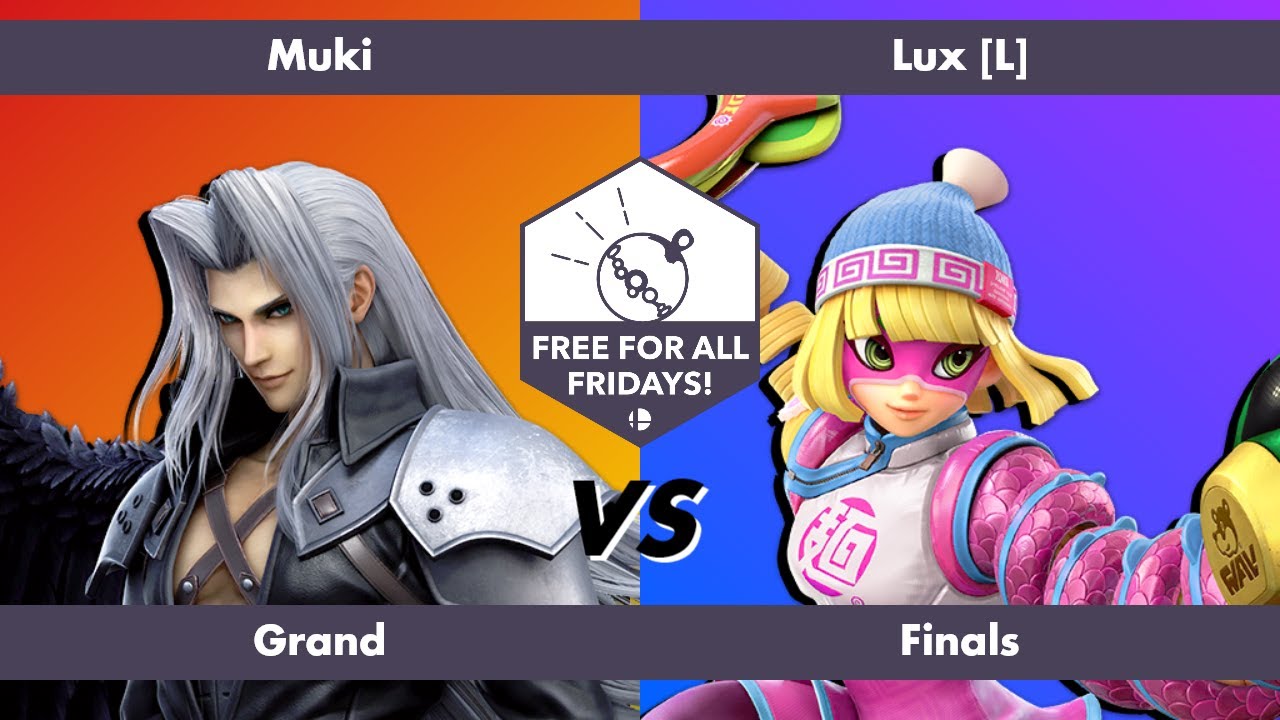 Free for All Fridays 79 Grand Finals: Muki (Sephiroth) vs Lux (Min Min)