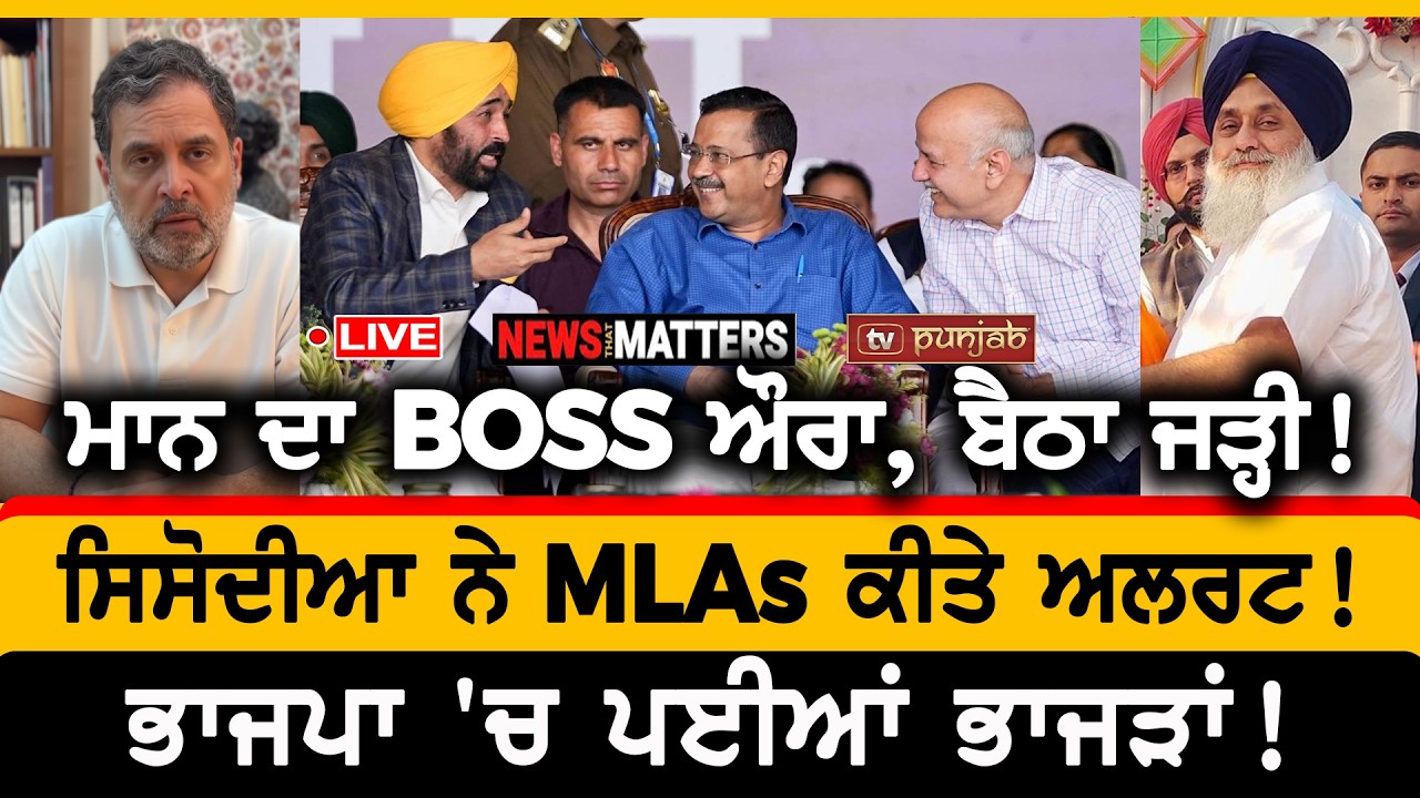 ਮਾਨ ਦਾ BOSS ਔਰਾ, ਬੈਠਾ ਜੜ੍ਹੀ! ਸਿਸੋਦੀਆ ਨੇ MLAs ਕੀਤੇ ਅਲਰਟ! | NEWS That Matters