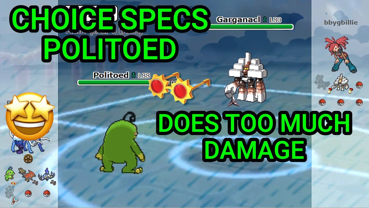 Specs Politoed Does Too Much Damage! (Pokemon Showdown Random Battles) (High Ladder)