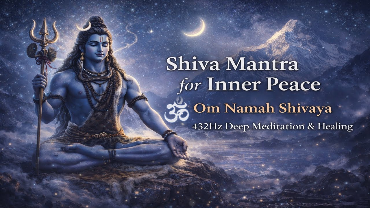Shiva Mantra for Inner Peace | Om Namah Shivaya 432Hz Deep Meditation & Healing