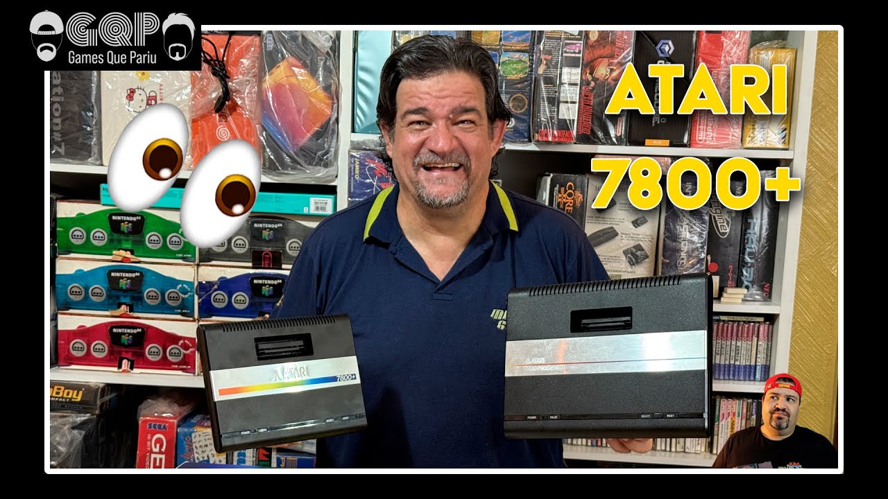 GQP - ATARI 7800+ = 7800 PLUS, o mini do 7800.