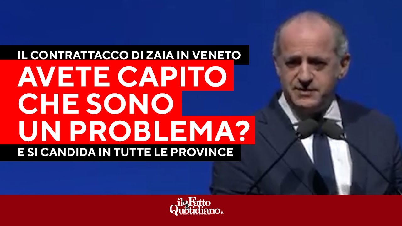 Il contrattacco di Zaia: 