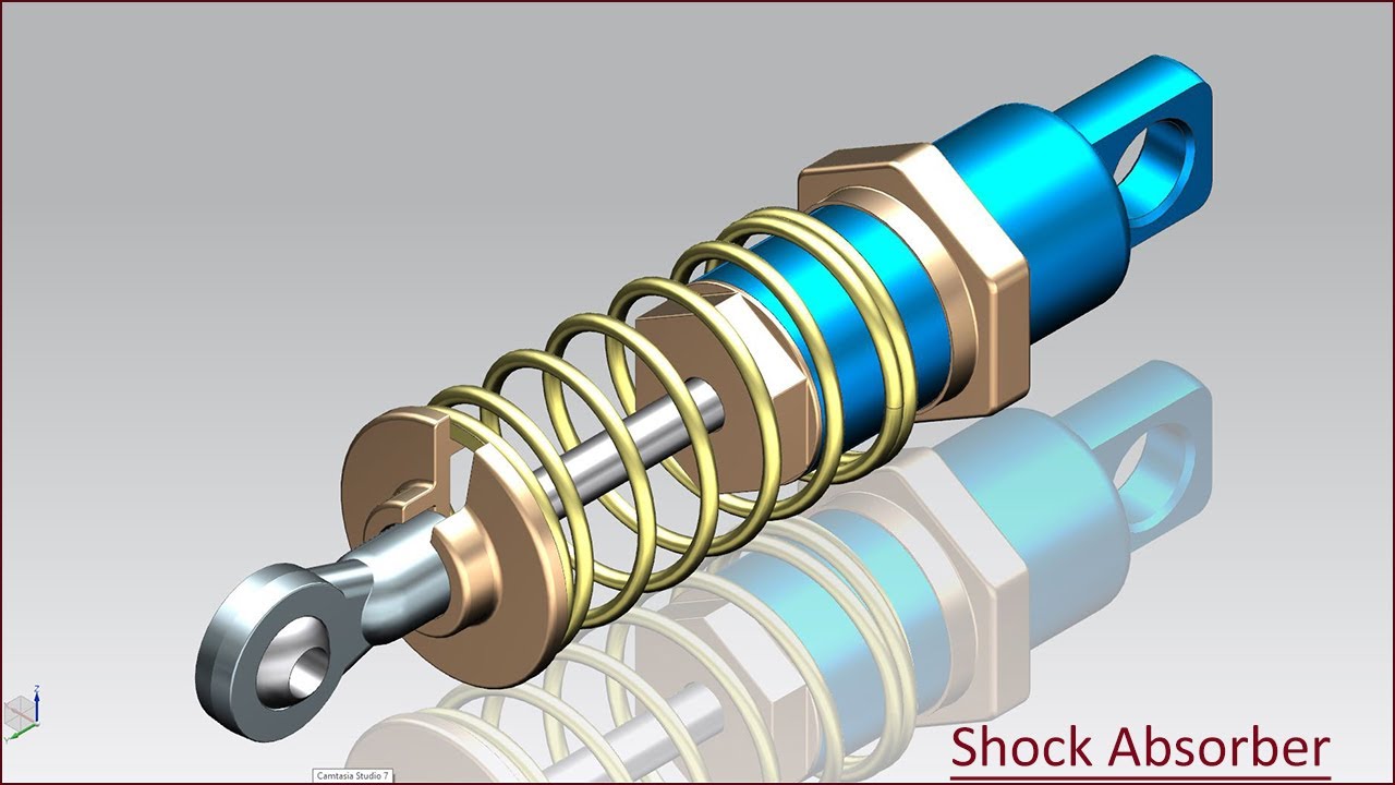 Shock Absorber Assembly Designing || Siemens NX Tutorial