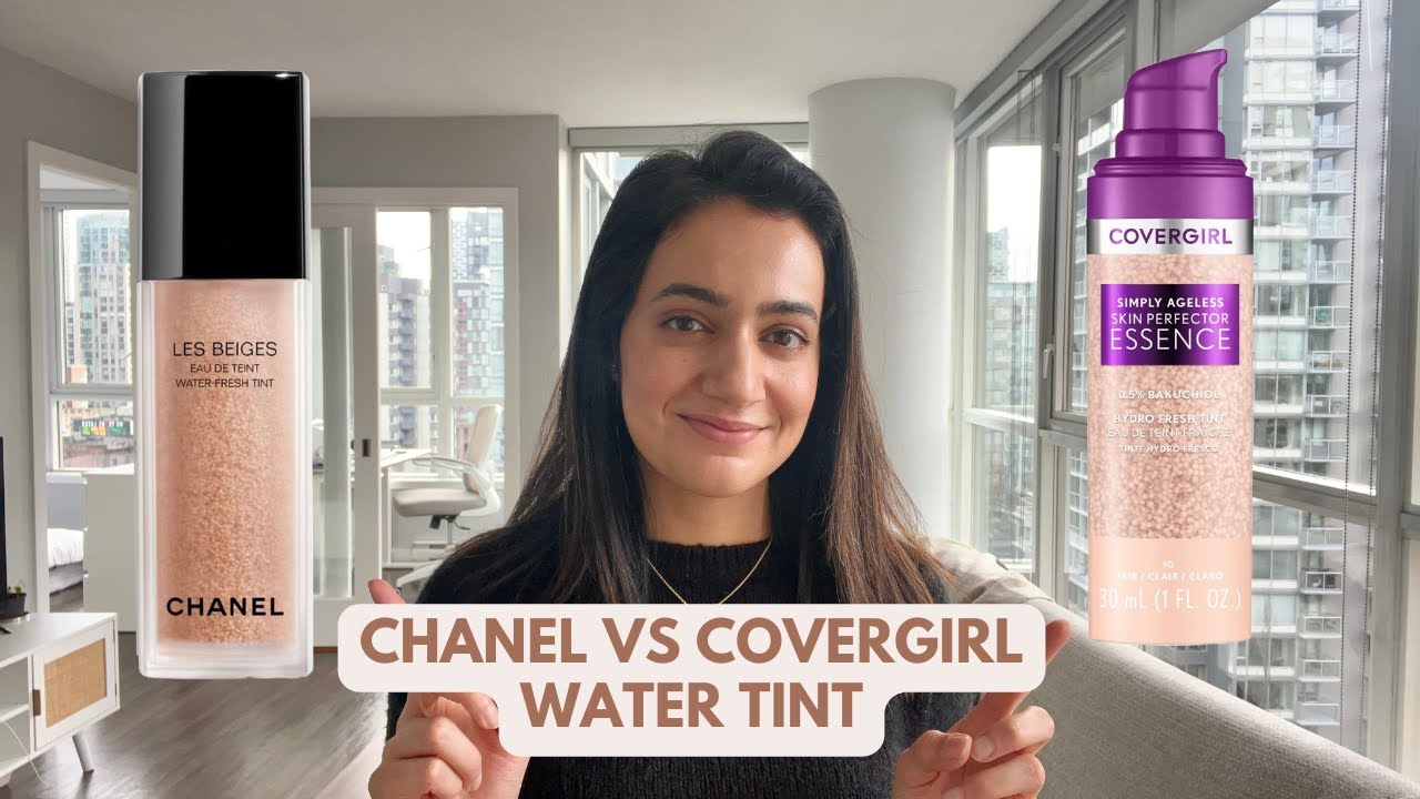CHANEL Water Fresh Tint vs COVERGIRL Simply Ageless Skin Perfector Essence Foundation- is it a DUPE?