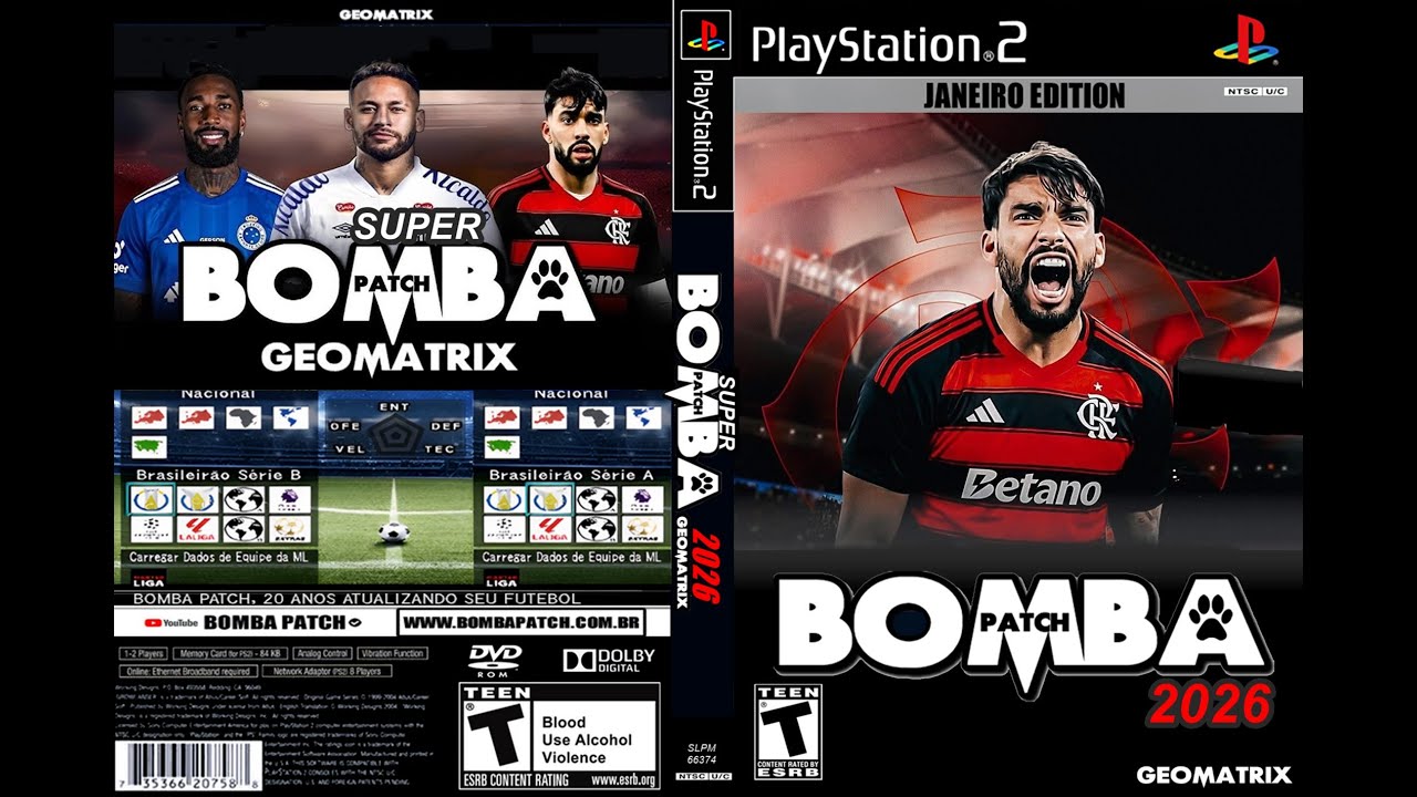 Bomba Patch 2026 GEOMATRIX PS2 Portugu&ecirc;s BR 🔥 Atualizado Janeiro | Narra&ccedil;&atilde;o Cl&eacute;ber Machado | Gr&aacute;tis