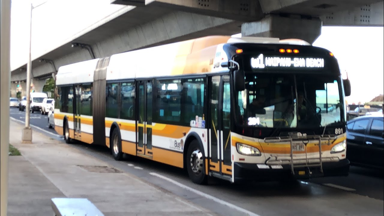 Thebus Honolulu Bus' 891 Route W1 Express! Waipahu/Ewa Beach New Flyer XD60