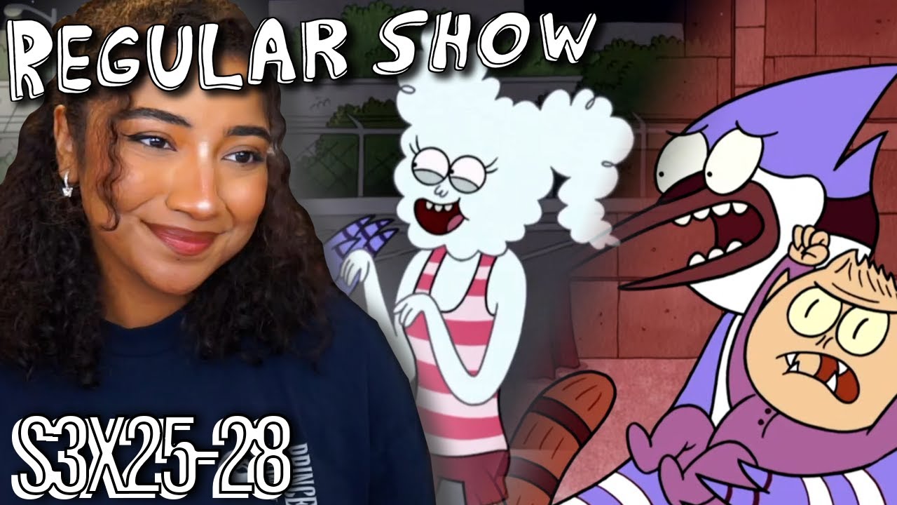 CJ YOU ARE MY FAVEEE + BABYSITING MONSTERS?? | Regular Show - S3x25-28 *Reaction/Commentary*