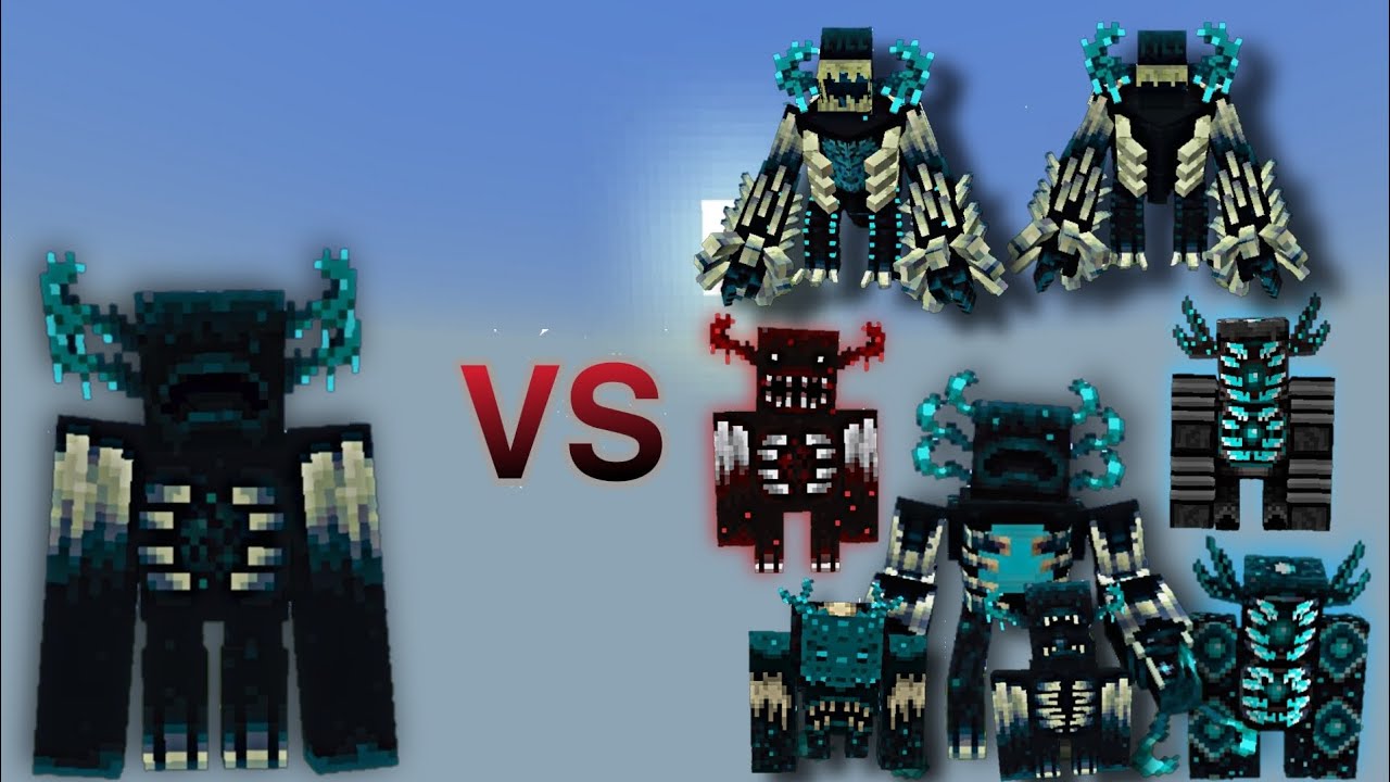 Mutant Warden V2 vs Warden Plus (strong and Powerful Wardens) | Minecraft Bedrock | Mob Battle