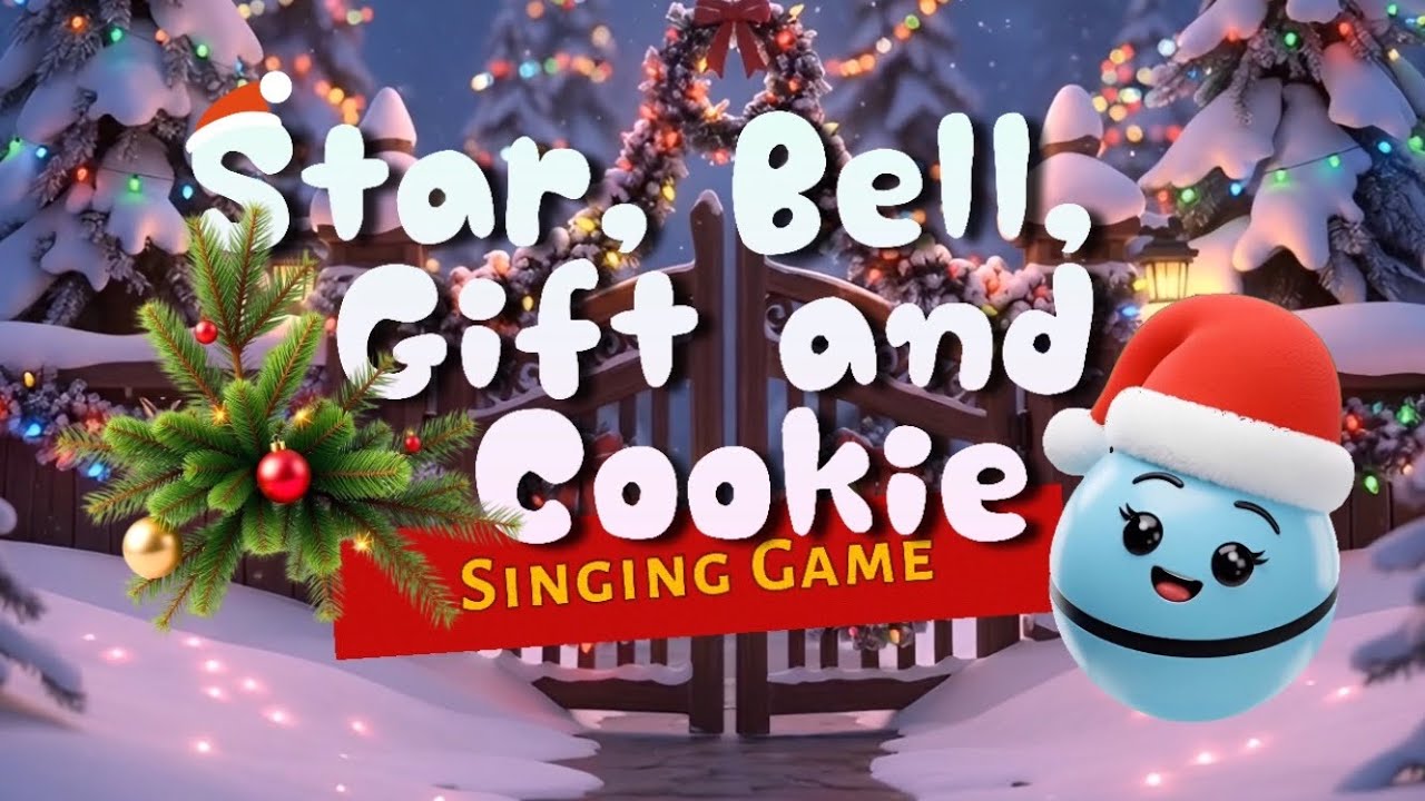 🎄Star, Bell, Gift & Cookie | Christmas Rhythm Singing Game 