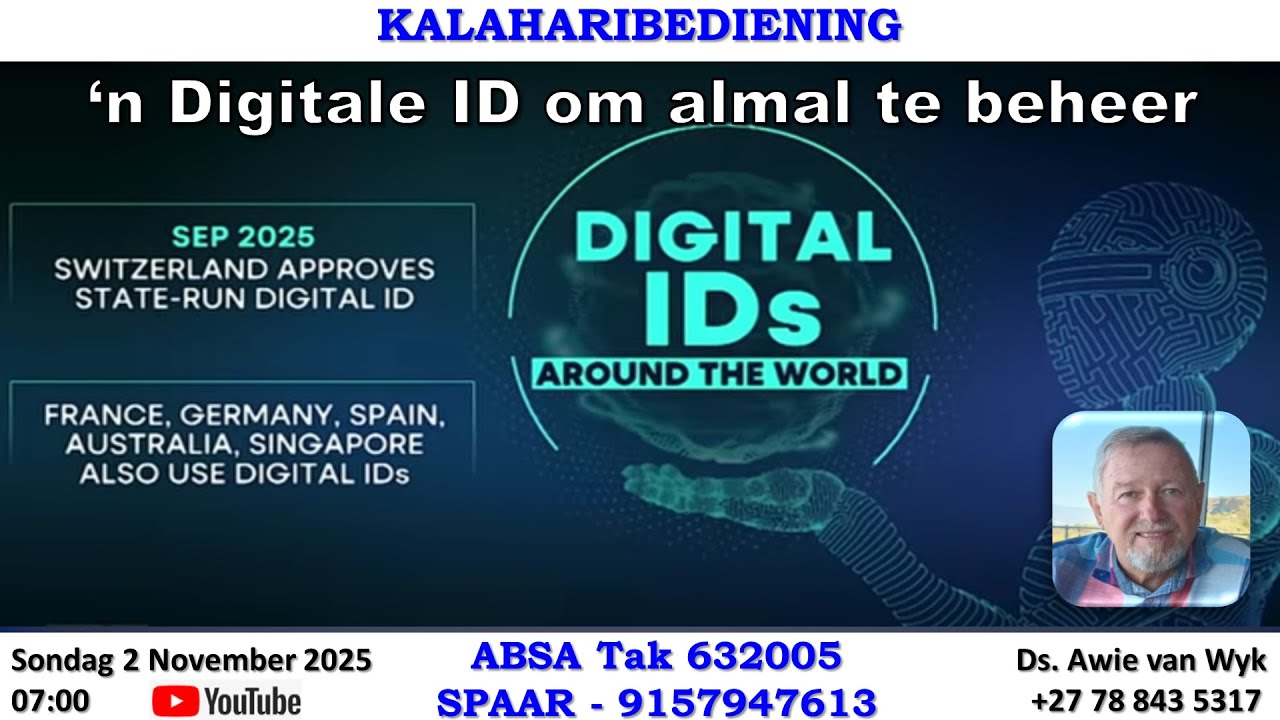 'n Digitale ID om almal te beheer - Ds Awie van Wyk