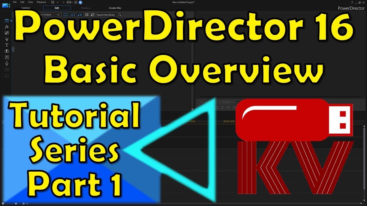 Getting Familiar with PowerDirector (Absolute Beginner) | PowerDirector 16 Tutorial - Part 1