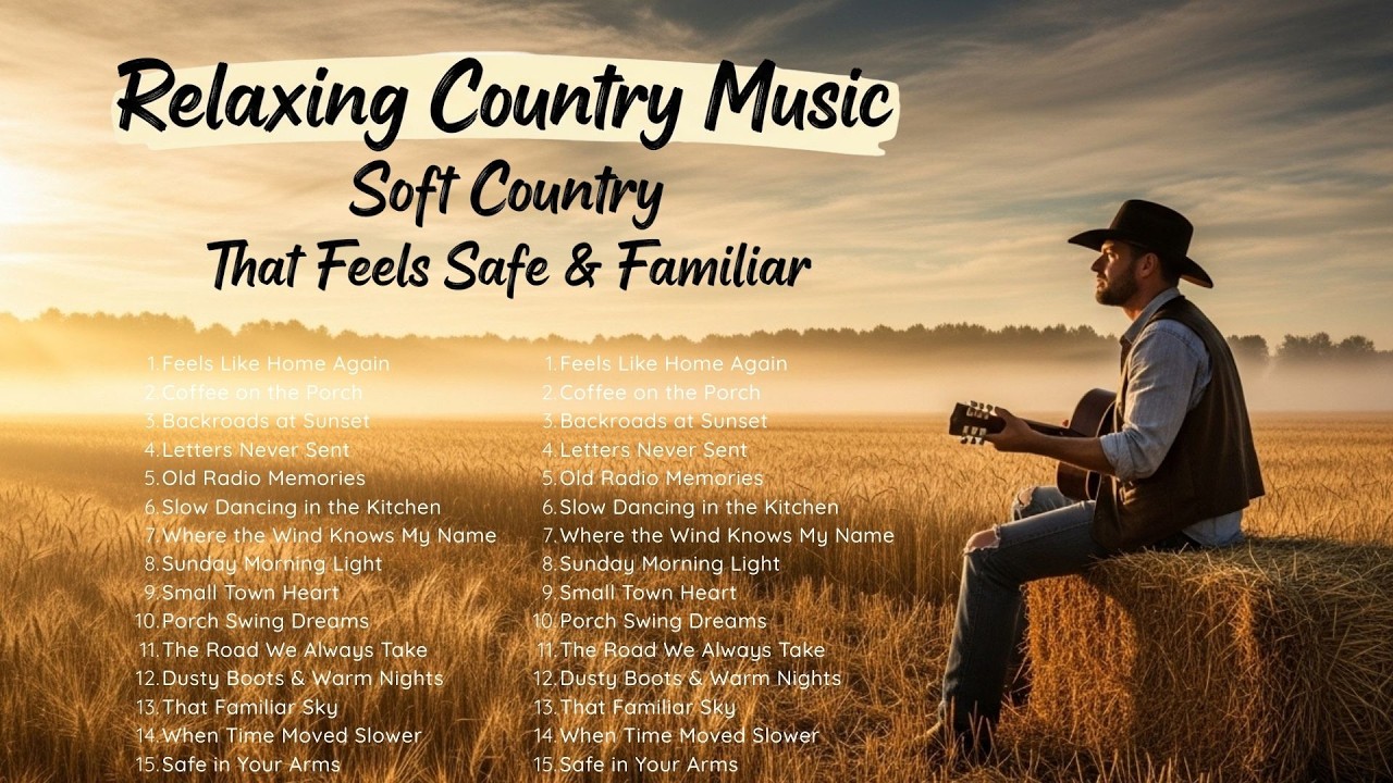 Relaxing Country Music 31 🎵 | Soft Country That Feels Safe & Familiar