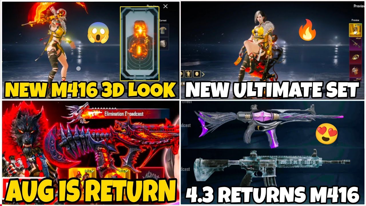 🔴NEW ULTIMATE SET 3D LEAKS & NEW M416 3D LEAKS😱 | SHINOBI KAMI M416 RETURN😍 |NEW X SUIT DATE