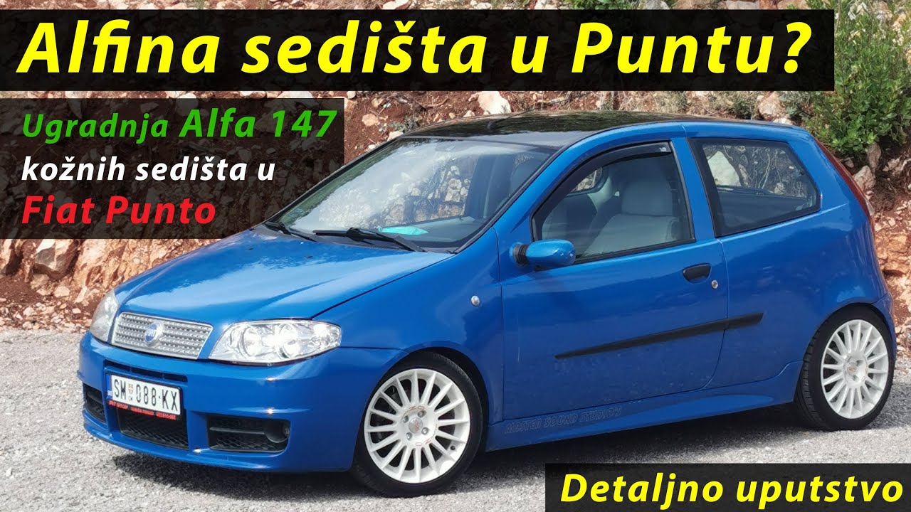 Ugradnja Alfa 147 sedista u Fiat Punto