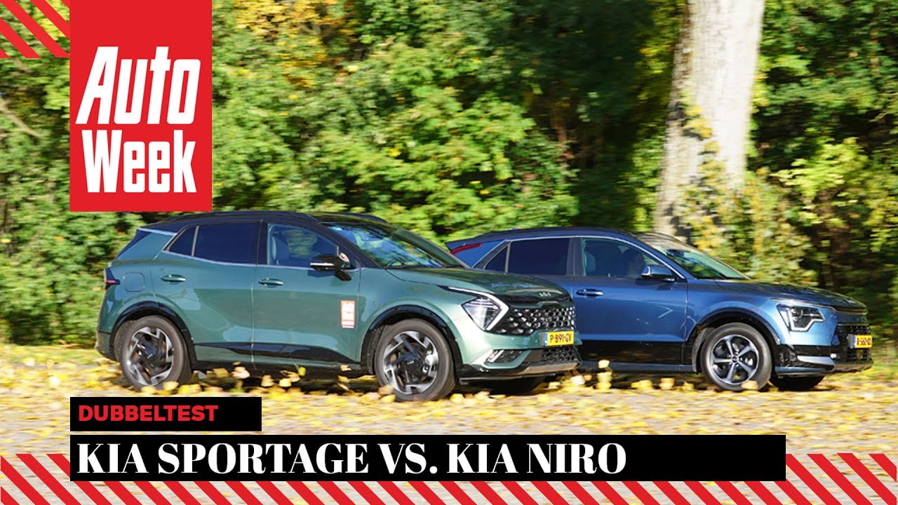 Kia Sportage vs. Kia Niro - AutoWeek Dubbeltest