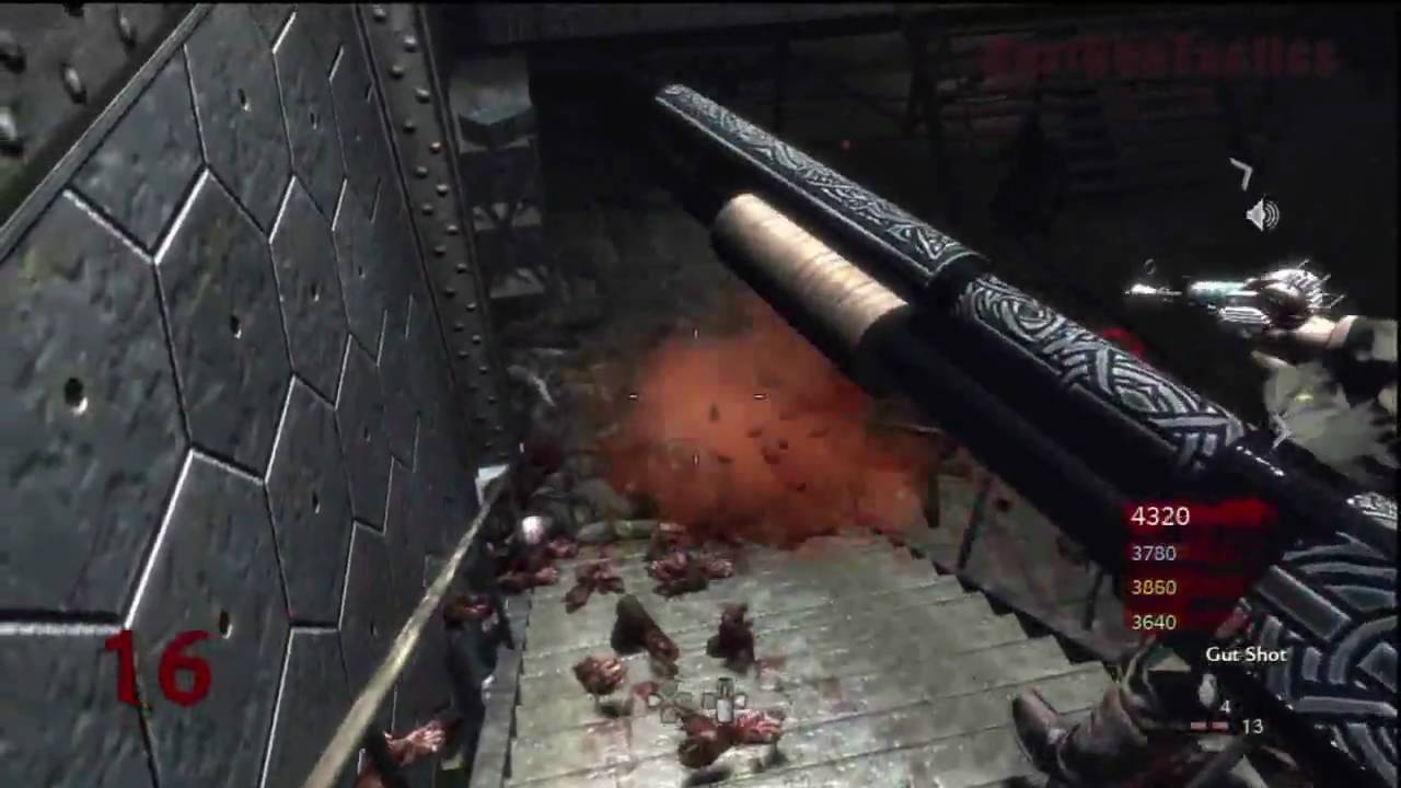 Call of Duty: World at War Nazi Zombies Der Riese 4-Player Strategy (Rounds 15-16)