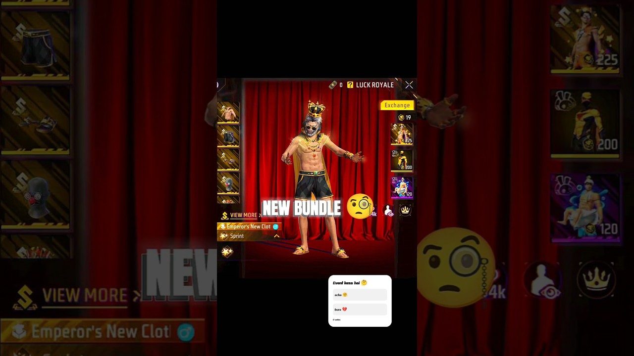 🔥New Bubble Trouble bundle 🤯 New lucky royal event [Funny Ring] #shorts #freefire