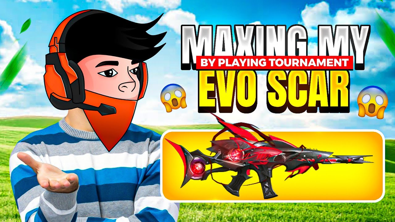 Maxing My Evo Scar 🔫| By Playing Free Fire Tournament ☠️| Shreyash!op