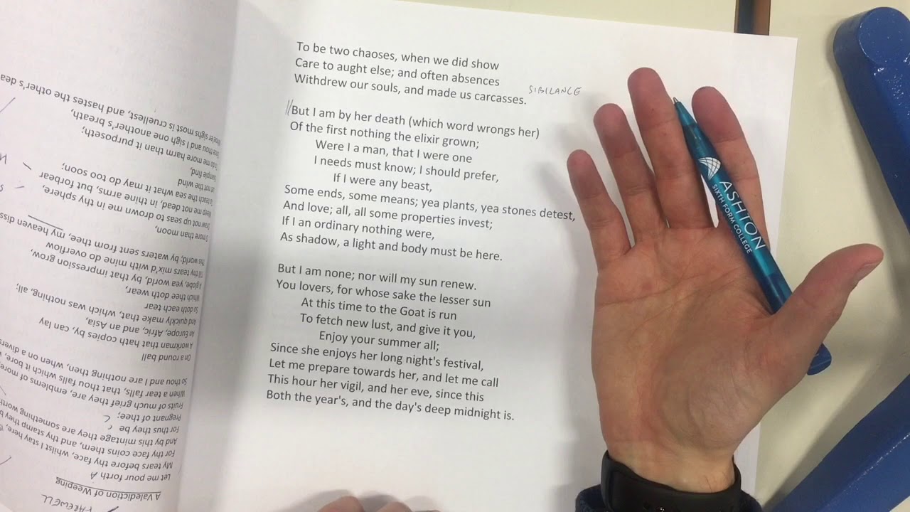 A Nocturnal Upon St Lucy's Day, Donne - Metaphysical Poetry