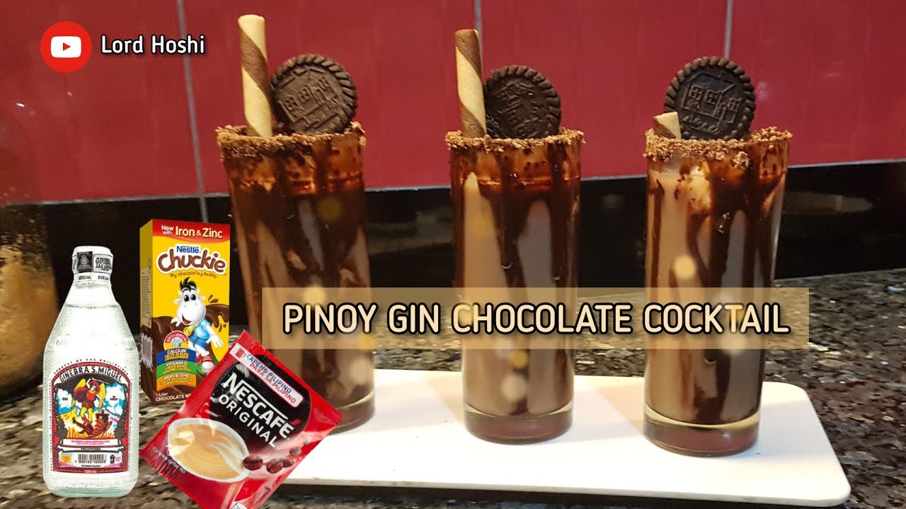 PINOY GIN CHOCOLATE COCKTAIL | GIN NESTLE CHUCKIE | GINOCOLAIT