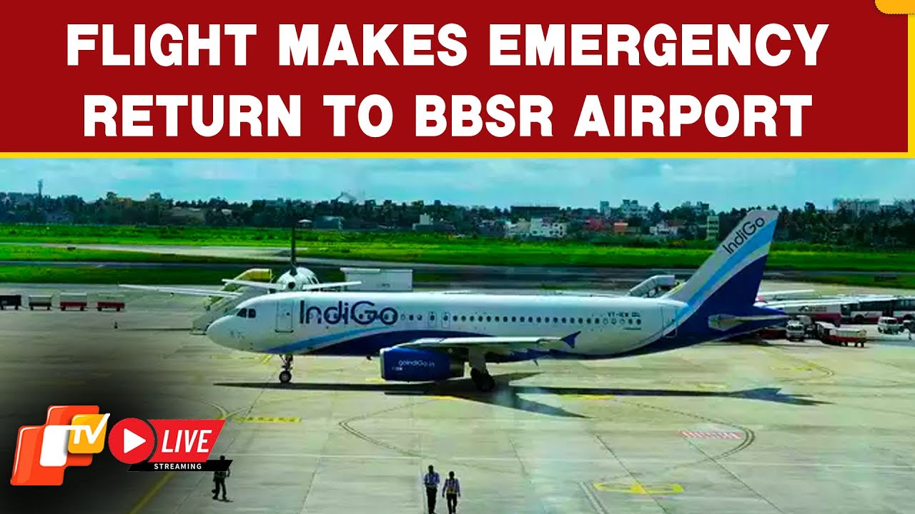 🔴LIVE | Flight Returns To Bhubaneswar Airport Mins After Take-Off Due to Technical Snag