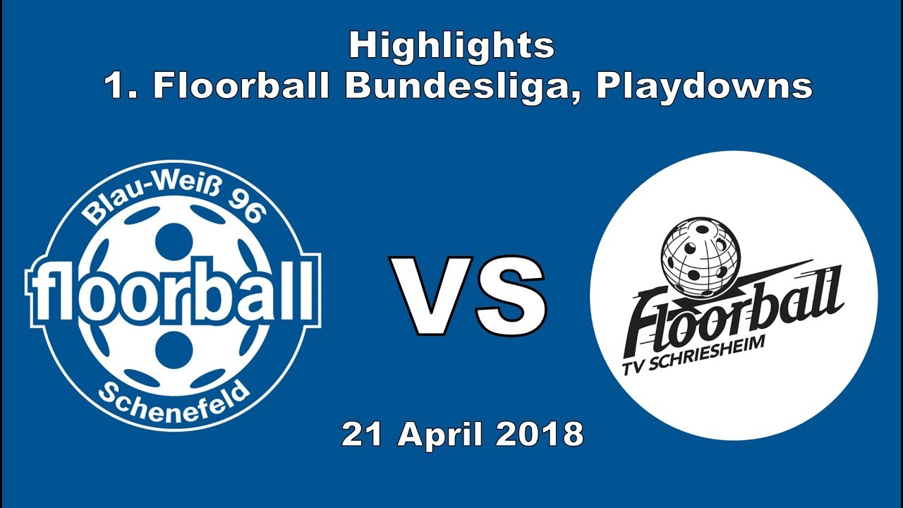 Floorball Highlights: Blau-Weiß 96 vs. TV Schriesheim | 1. FBL, Playdownfinale 2/3, 17/18 | 4K