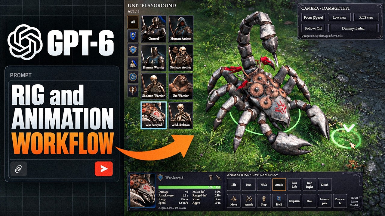 New Insane AI Animation Workflow with GPT-6 Astra