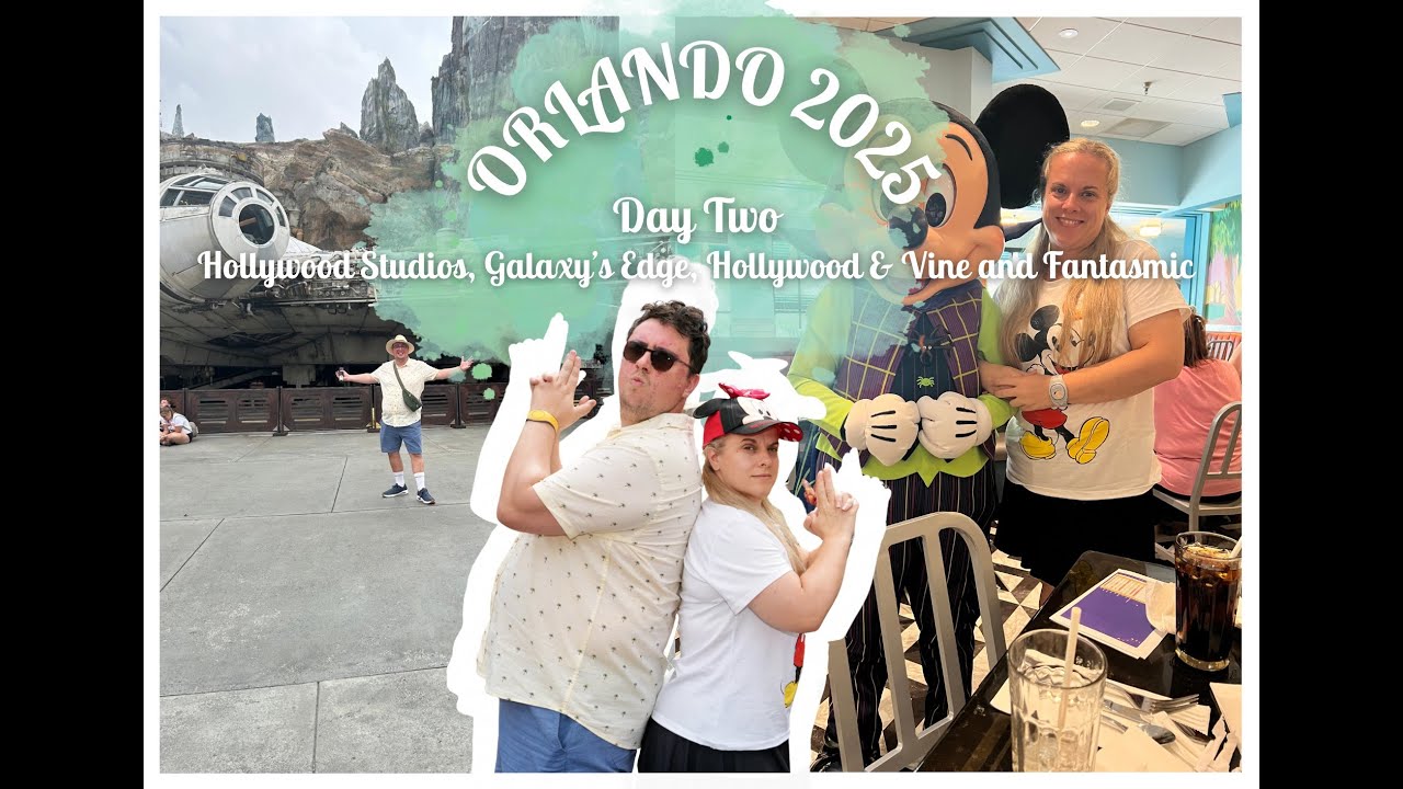 Orlando Vlogs | Sep 2025 | Day Two - Hollywood Studios | Galaxy's Edge Hollywood & Vine & Fantaasmic