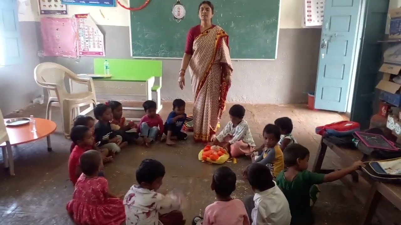 పిల్లలు సెంటర్ కు వచ్చిన తర్వాత పార్ధన తరువాత మంచి అలవాటు చేపడం జరిగింది #activities 🙏🙏😇