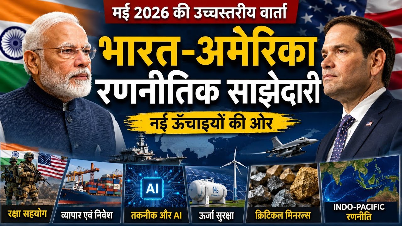 India-US Strategic Partnership 2026 | Defence, AI, Trade & Indo-Pacific Cooperation Explained