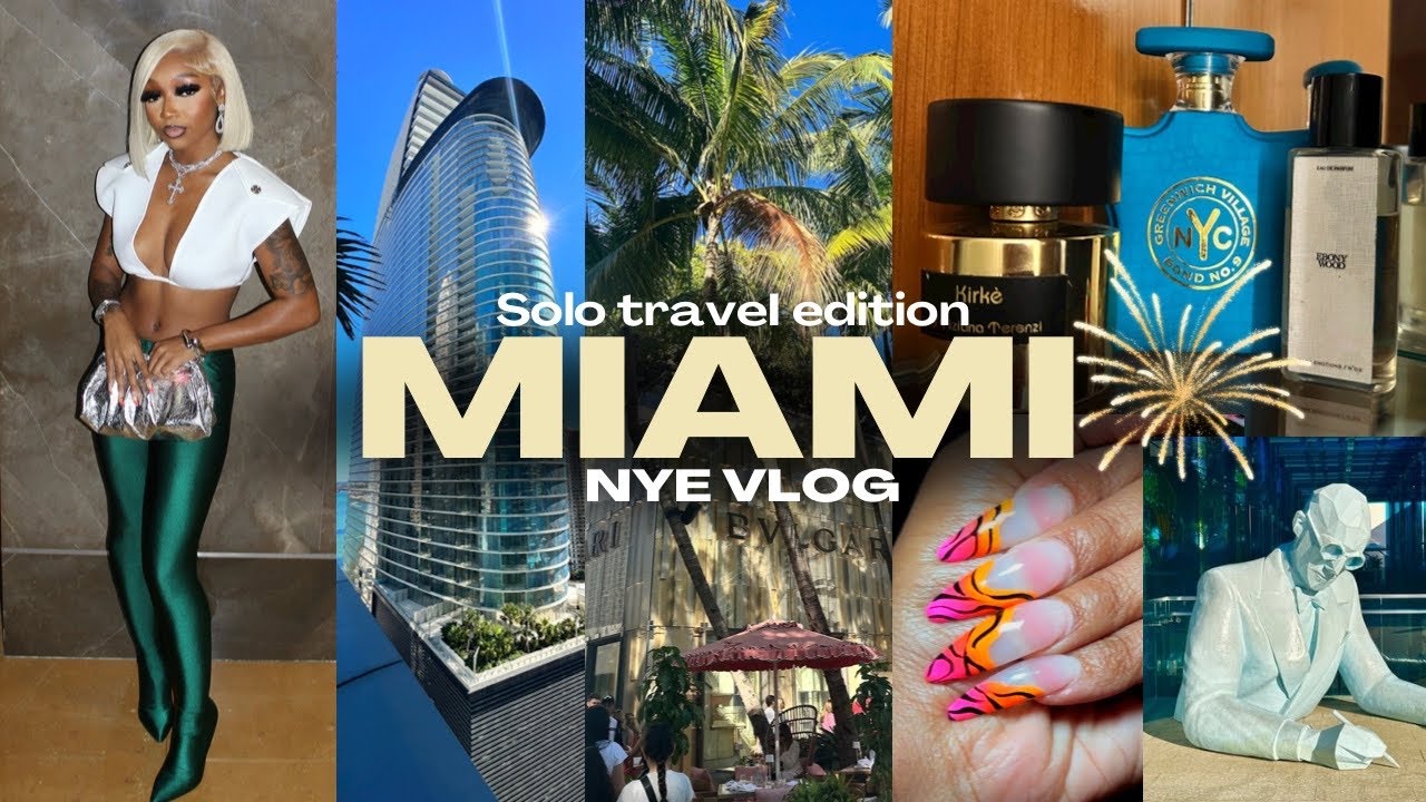 NYE VLOG 🎆  | I Went On My First Solo Trip To Miami | Entering 2024 Embracing My Independence