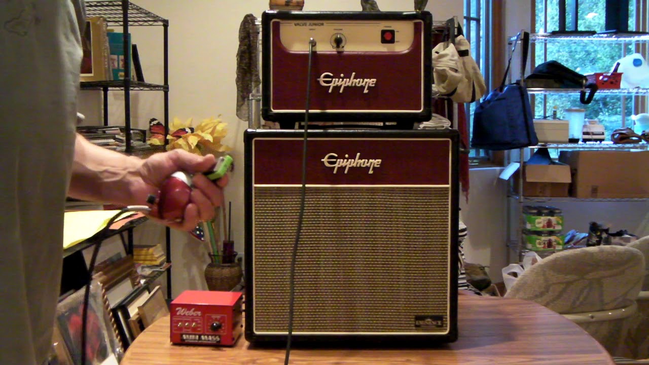 Epiphone Valve Junior Half-Stack Harp Demo with Weber Mini Mass.