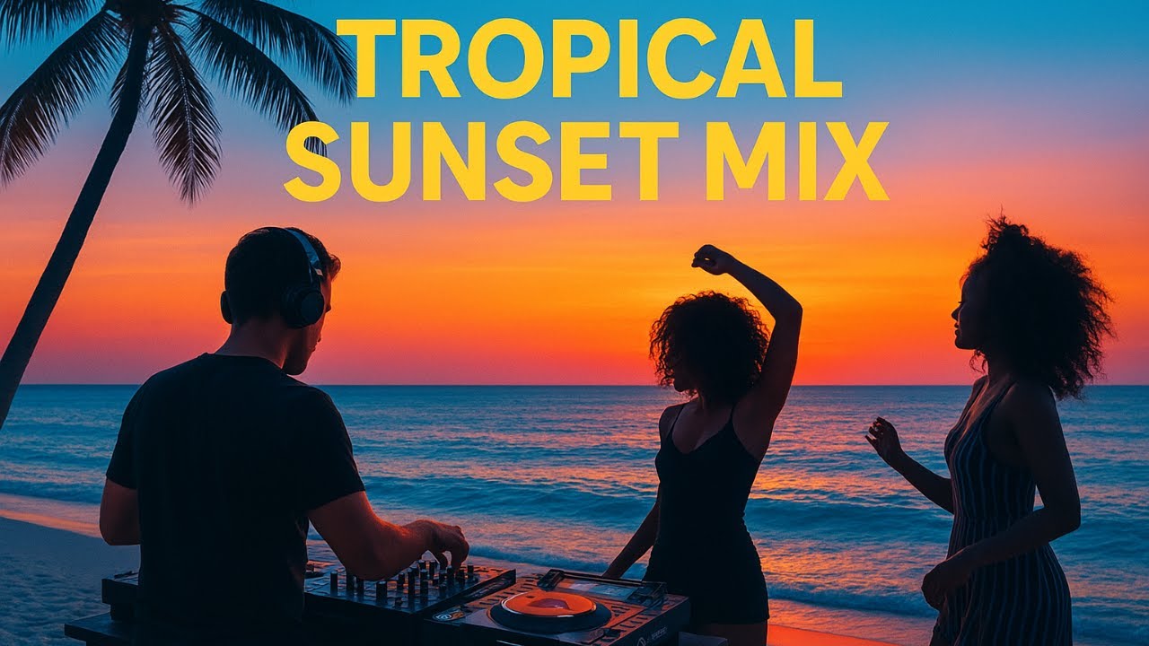 🌴 Tropical Sunset Mix (DJ Set 2025) - DeepAfroGrooves🌅