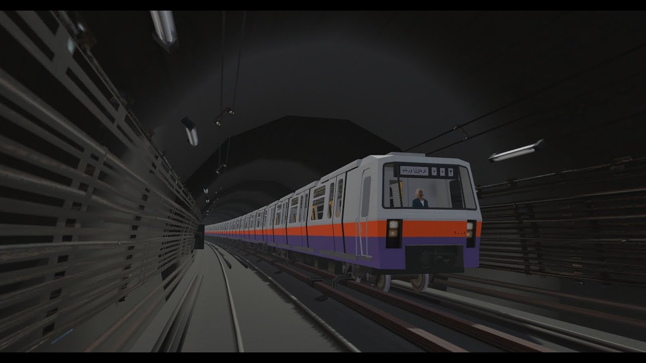 Trainz - Cairo Metro 6000 Series (Line 2) testing