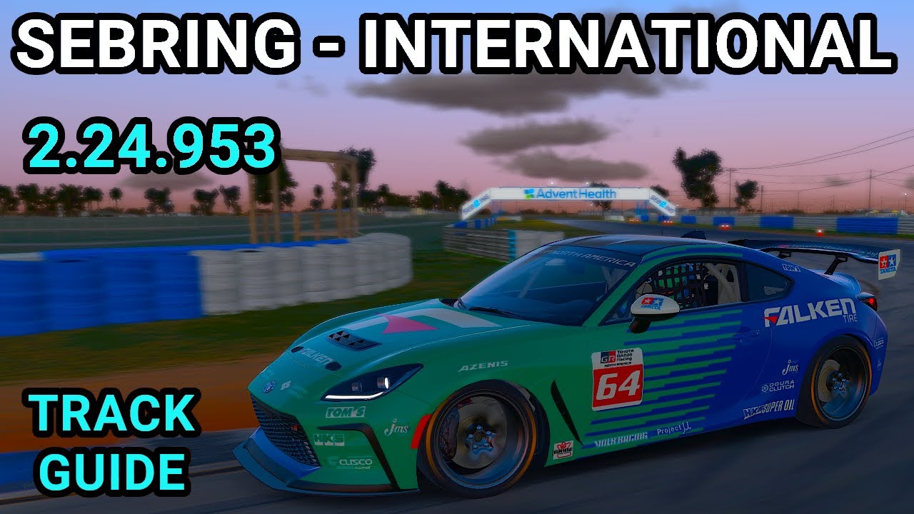 Track Guide Toyota GR86 Sebring - international iRacing