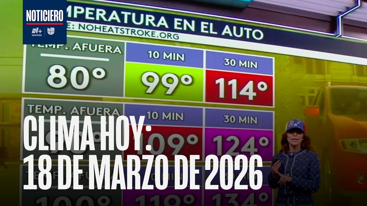 Clima hoy Estados Unidos miércoles 18 de marzo 2026: Calor extremo en California