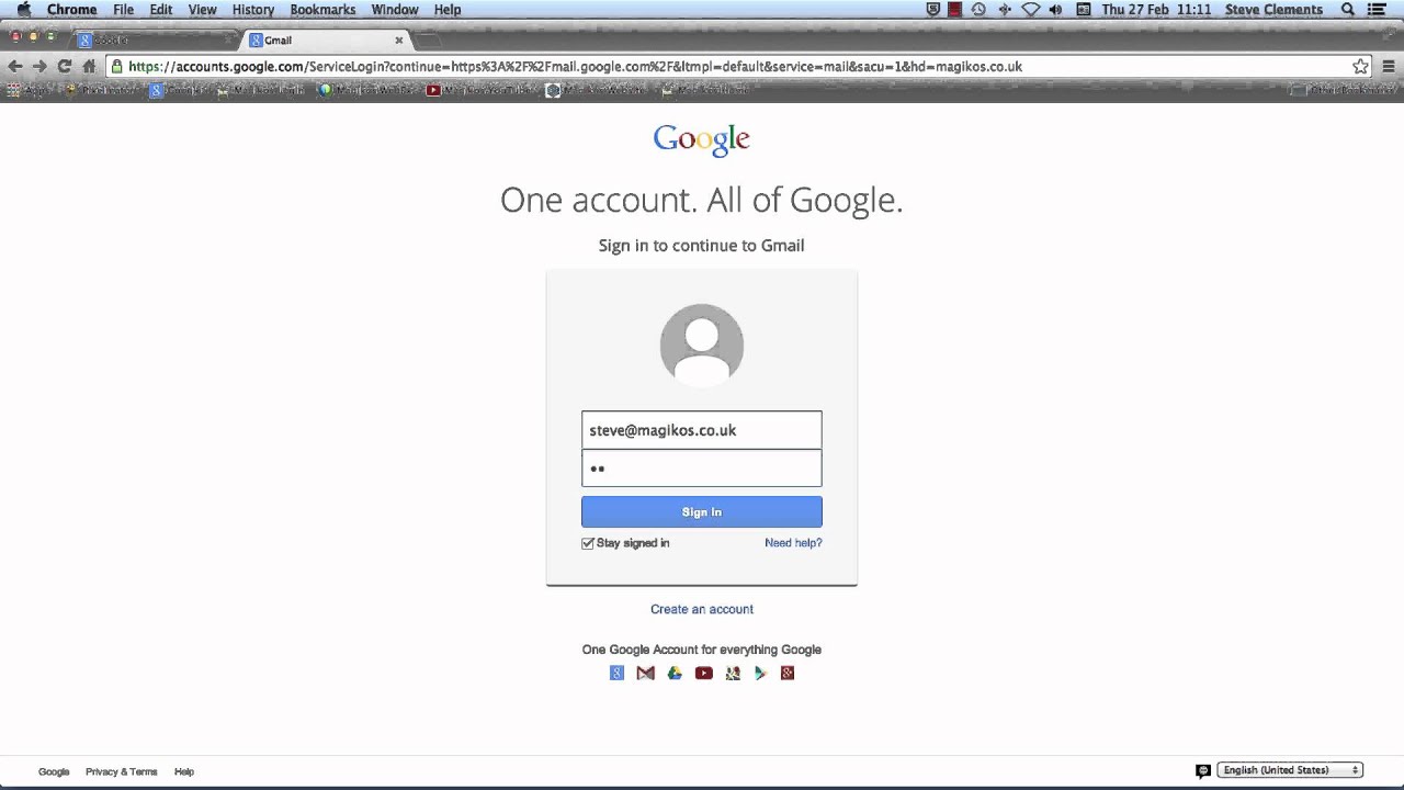 Using The New GoogleMail Unified Login
