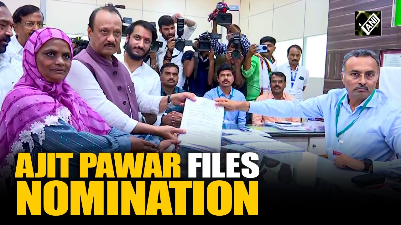 MH Polls: NCP chief Ajit Pawar files nomination papers from Baramati assembly seat