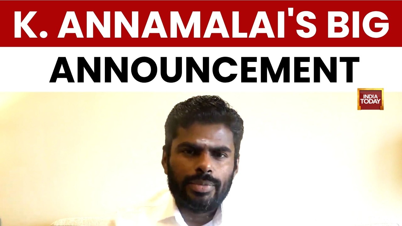 K. Annamalai Full PC | Annamalai Quits BJP | Annamalai's Big Announcement | Tamil Nadu Politics