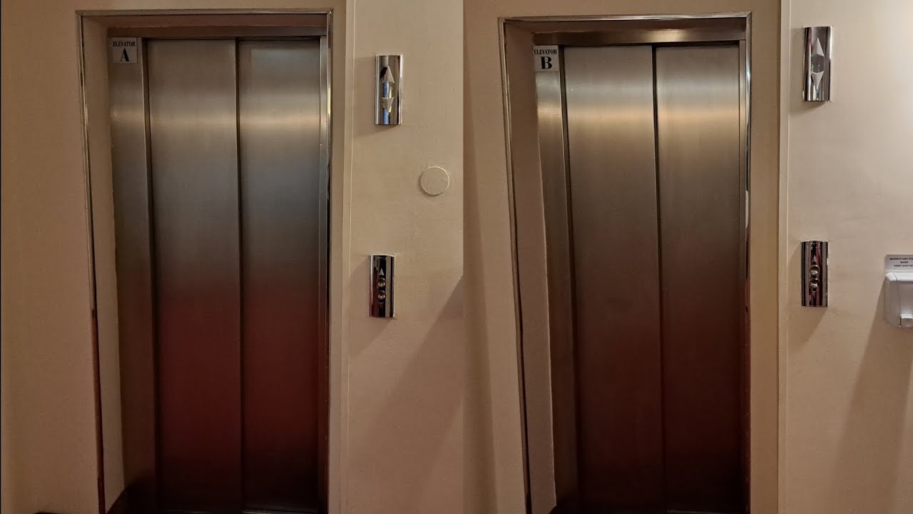 Ultra rare! 2 Otis 2000VF traction elevators @ Hotel Minerva ****, Bucharest, Romania